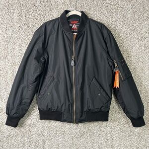 Spire Jacket Men’s Medium‎ Black Aviator Flight Bomber